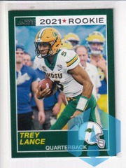 2021 Panini Chronicles Draft Picks Score Retro Green Trey Lance #60 Rookie